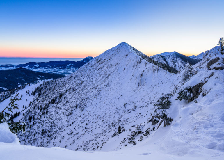 Brecherspitze in der blauen Stunde